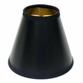 Homeroots 5 in. Black with Gold Chandelier Parchment Lampshades, 6PK 470139